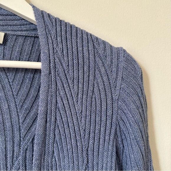Kinross Open Front Lavender Cotton Cardigan Size XS - Picture 3 of 5